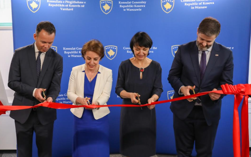 Inaugurohet Konsullata e Përgjithshme e Kosovës në Poloni, Gërvalla: Dëshmi e fuqizimit të marrëdhënieve bilaterale