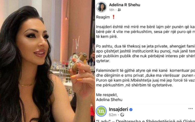 Drejtoresha e Shëndetësisë që publikoi foto prej gangstere u kapet mediave: Ma shikoni punën, jo puron