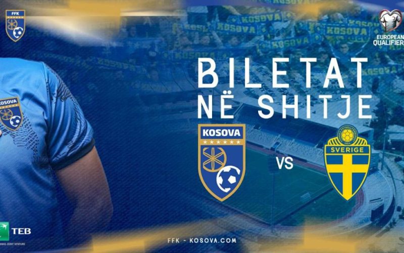 Nis shitja e biletave për ndeshjen Kosovë – Suedi