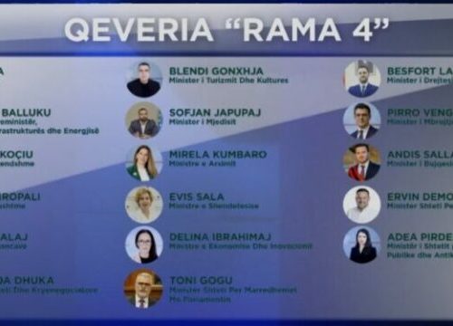 “Rama 4”, kush janë ministrat që ruajnë postin në qeverinë e re