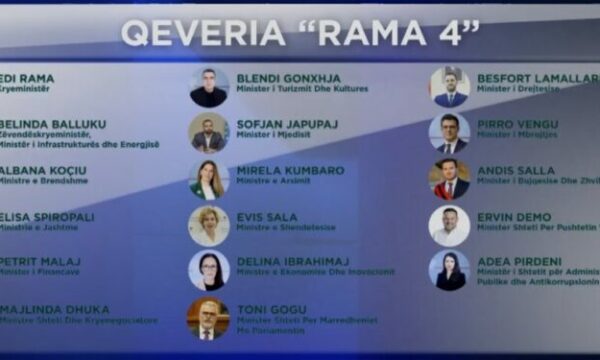 “Rama 4”, kush janë ministrat që ruajnë postin në qeverinë e re