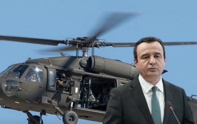 Albin Kurti: Jemi në proces të marrim helikopterë “Black Hawk” nga ShBA-ja