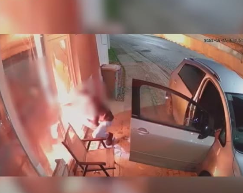 Komuna e Rahovecit: Momenti kur një lokali i vihet flaka